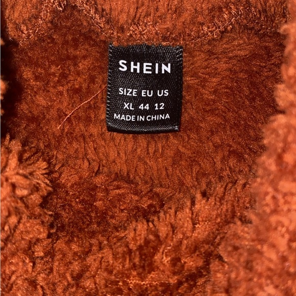 SHEIN Rust Teddy sweater. - Picture 6 of 7